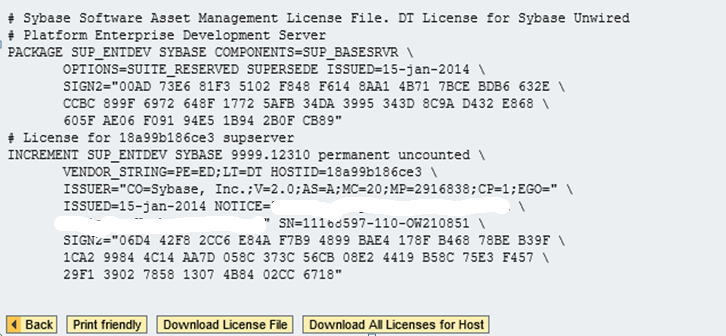 Файл license. Sybase Unwired platform 2.1. Sybase Inc.
